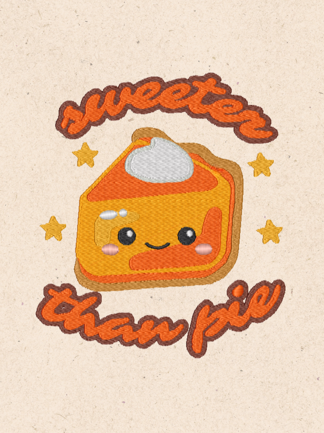 “Sweeter Than Pie” Fall Embroidered Sweatshirt