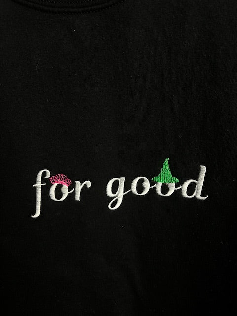 For Good Dual Icon Embroidered Crewneck