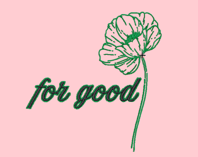 Elphie & Poppy Pink Embroidered Sweatshirt