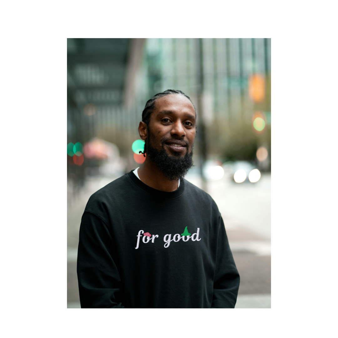 For Good Dual Icon Embroidered Crewneck
