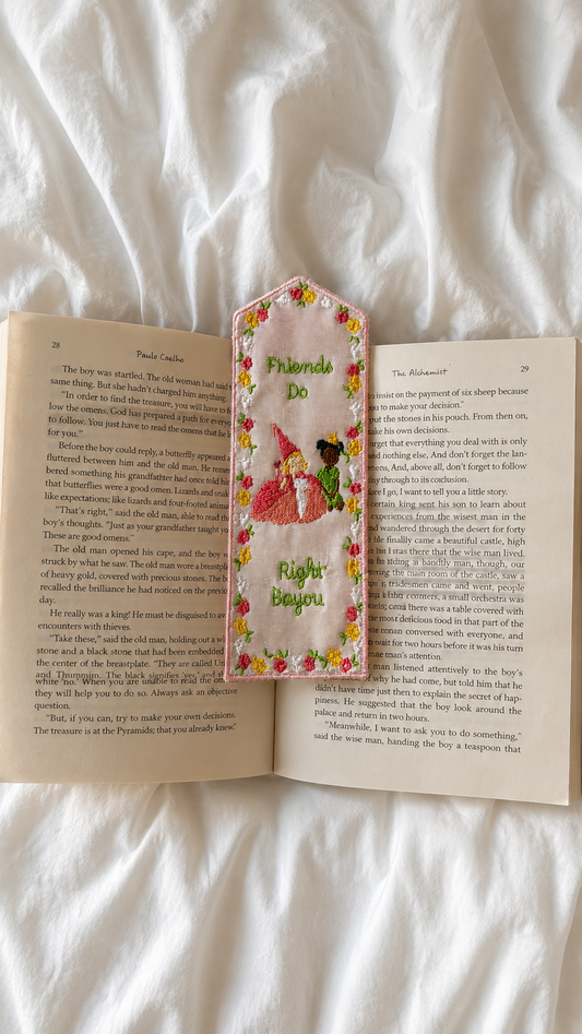 Friends Do Right Bayou Embroidered Bookmark