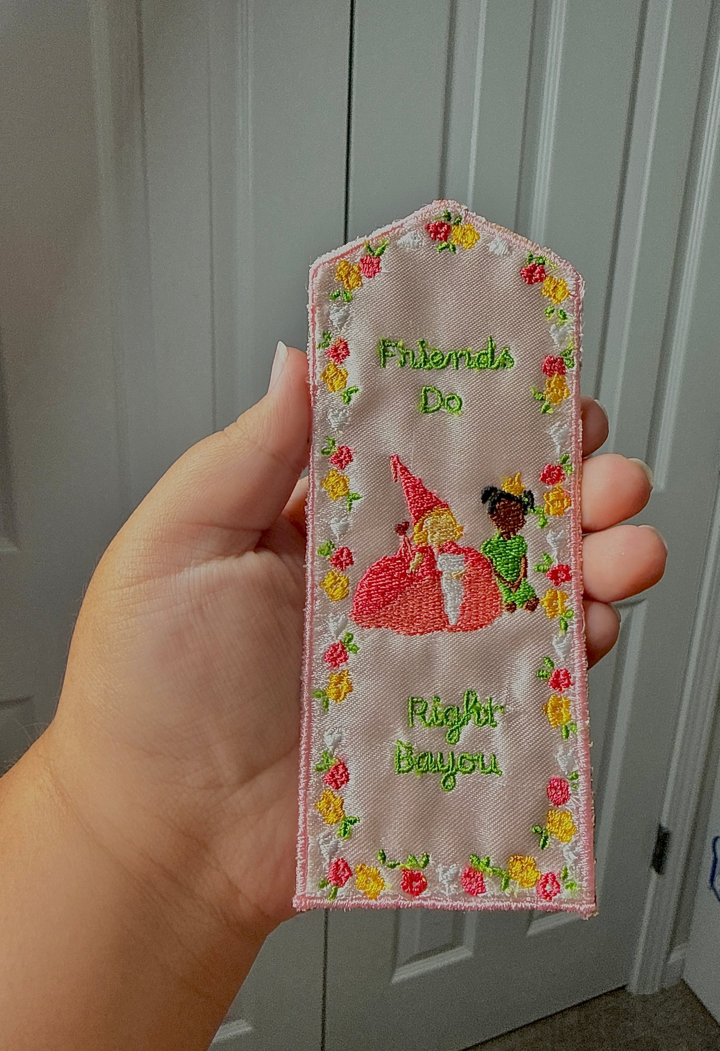 Friends Do Right Bayou Embroidered Bookmark
